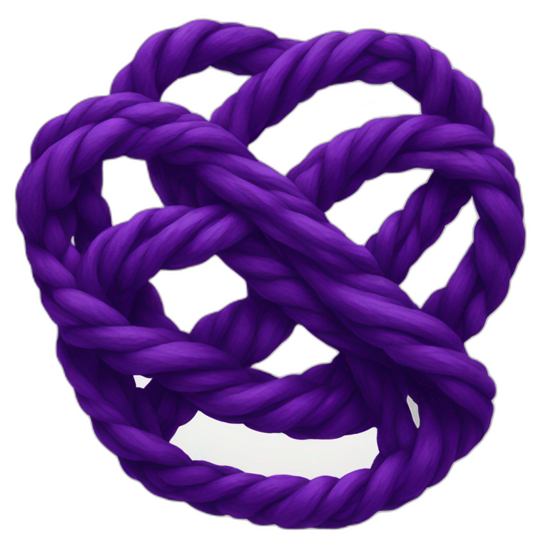 Dark purple knot emoji