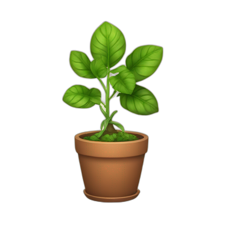 Divine plant in a pot emoji