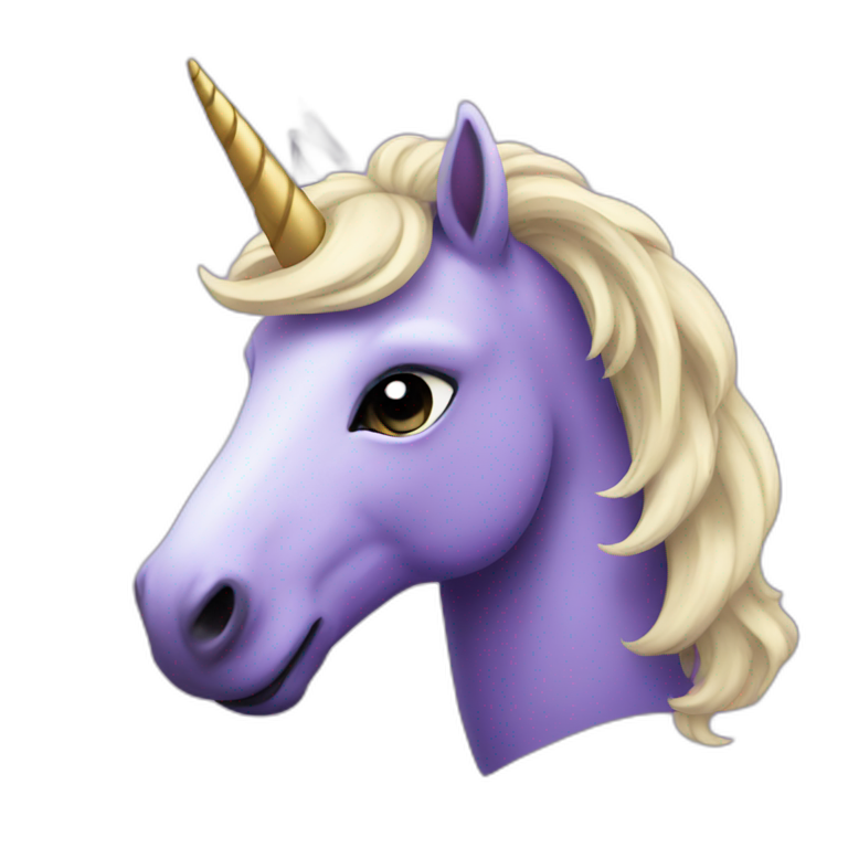 purple unicorn emoji