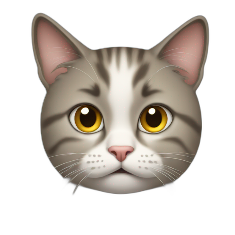 Confused cat emoji