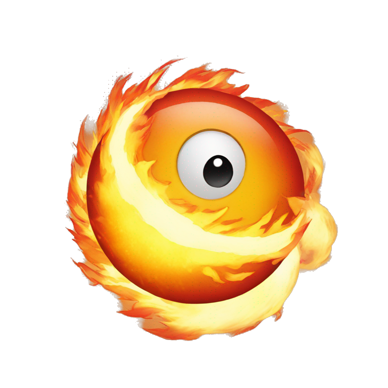 ball of fire flying by emoji