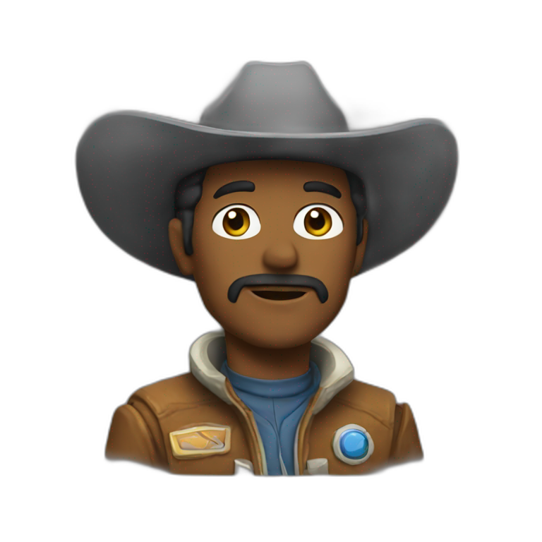 space cowboy emoji