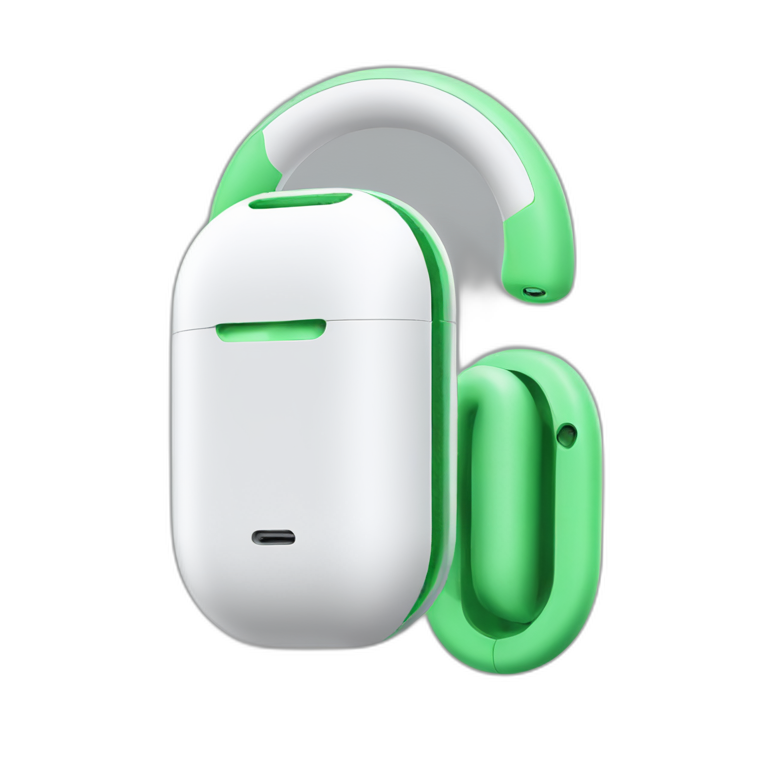 green airpods max emoji