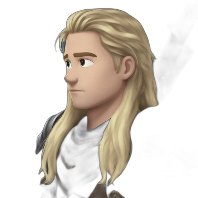 blonde hair boy in armor emoji
