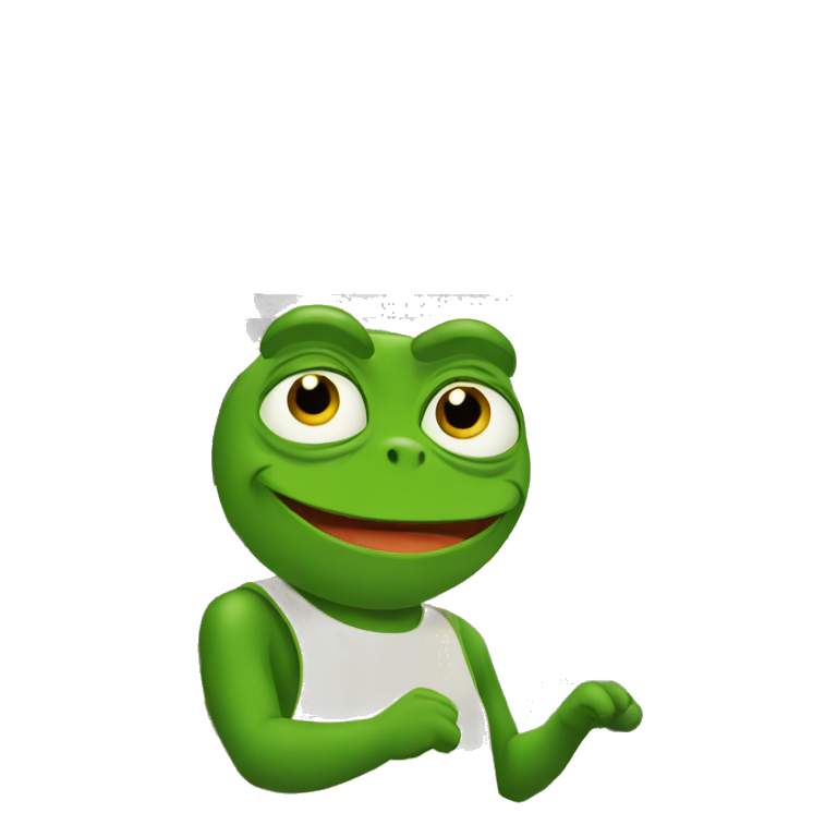 Pepe in escalator  emoji