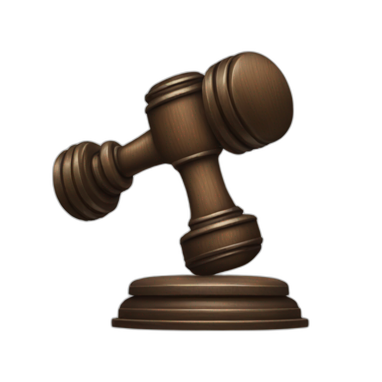 judge hammer emoji