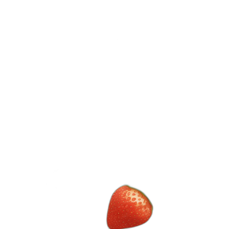 Strawberrys making heart shape emoji