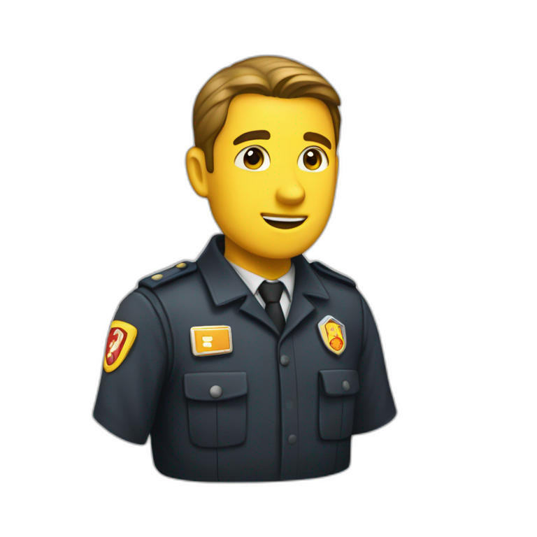 Agent de sécurité incendie emoji