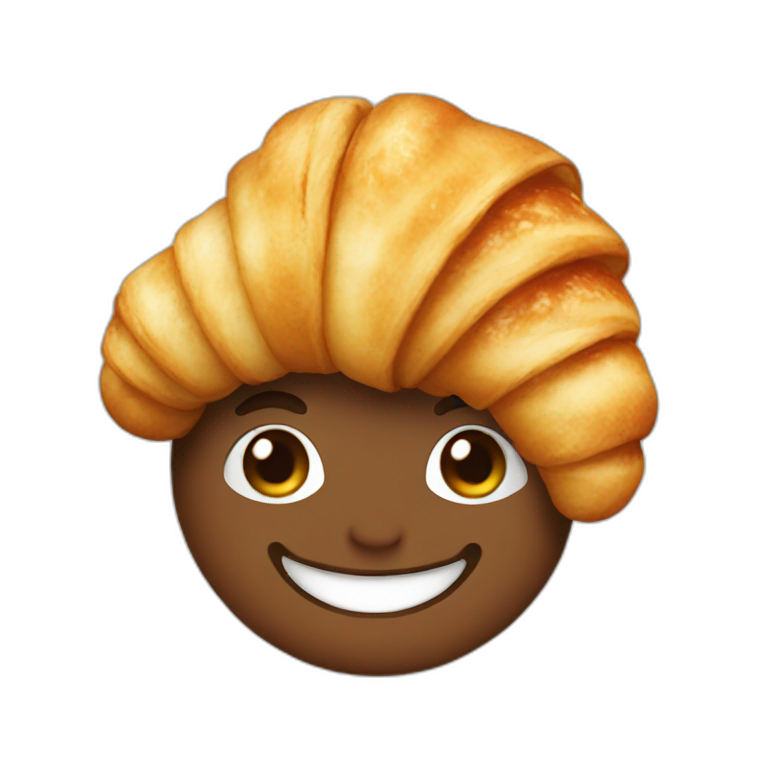 croissant-human emoji
