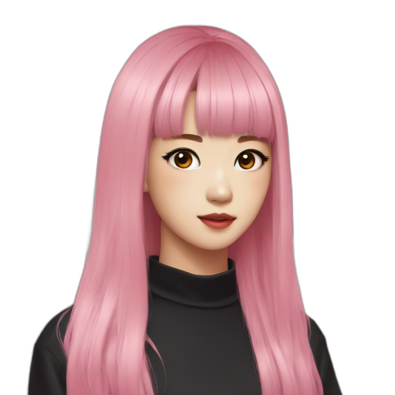 Lisa from black pink Kpop emoji