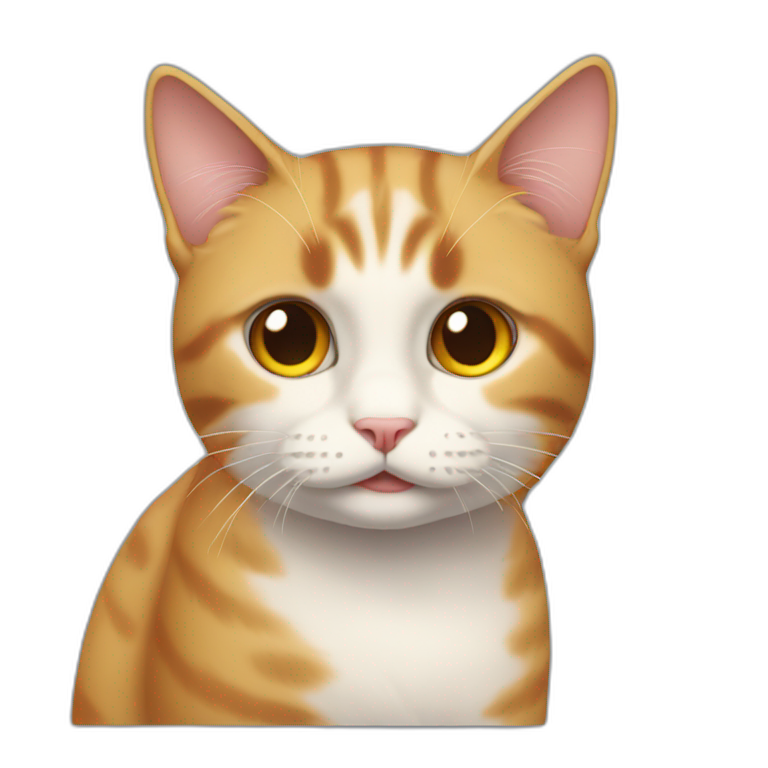 Cat looking innocent emoji