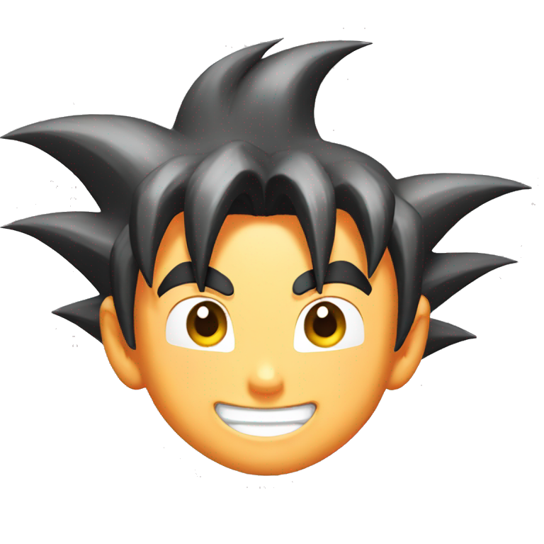 Goku smily face emoji