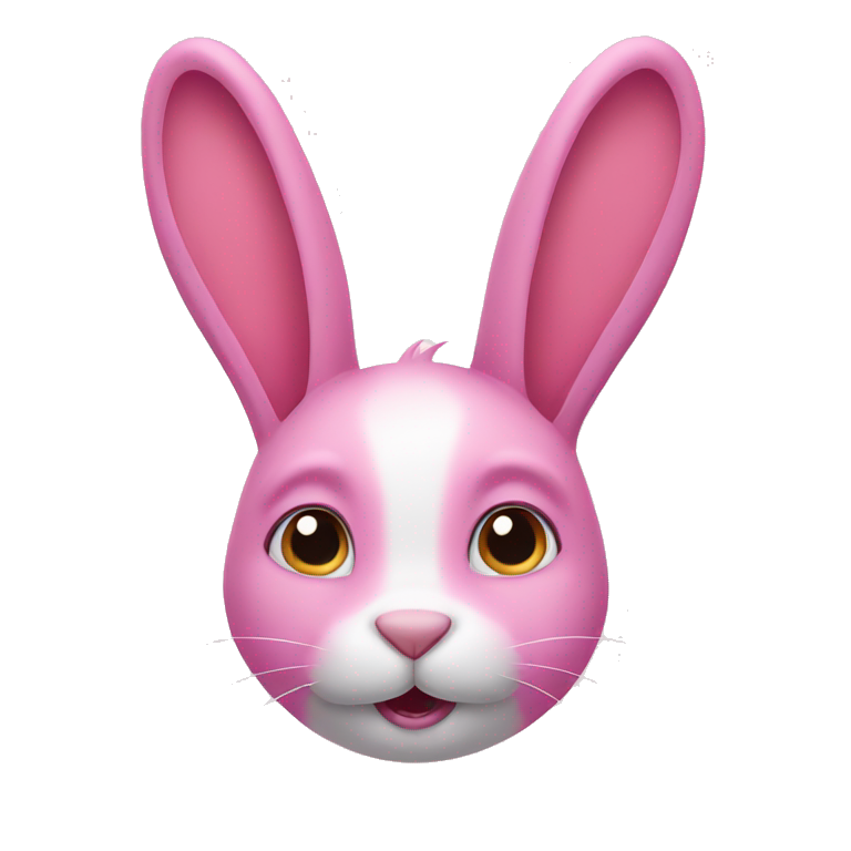 Pink rabbit  emoji