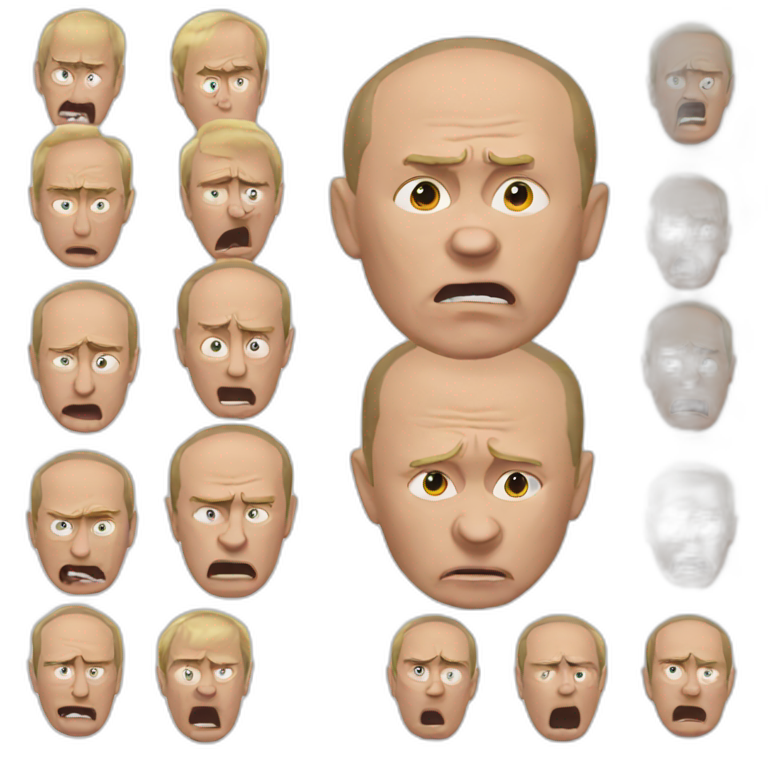 Really mad putin face emoji