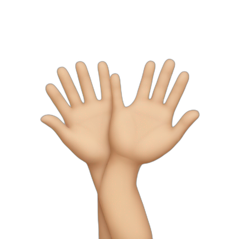 TWO HANDS emoji