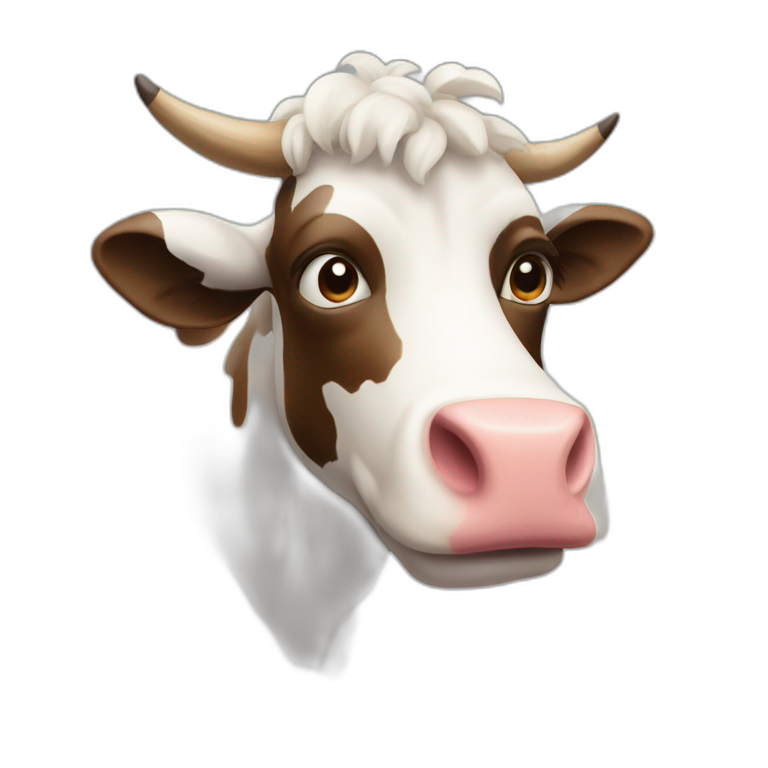 Vache qui broute emoji