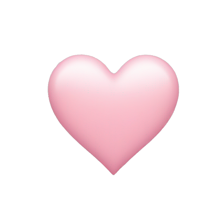 Light pink heart  emoji
