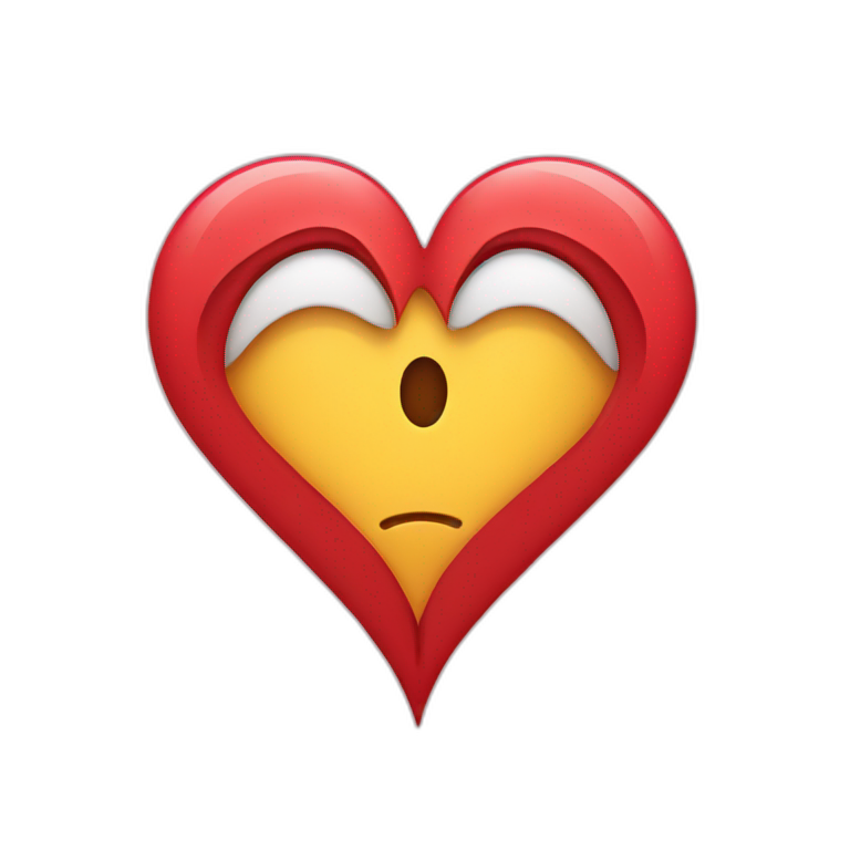 heart-shaped tear emoji