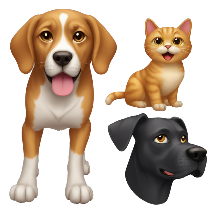 cat vs dog emoji
