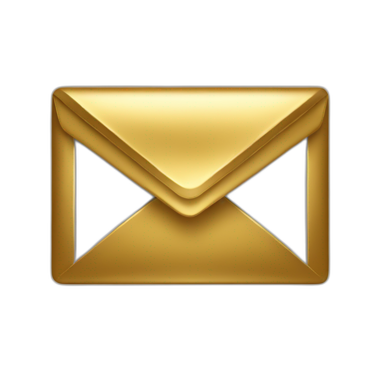 gold gmail emoji