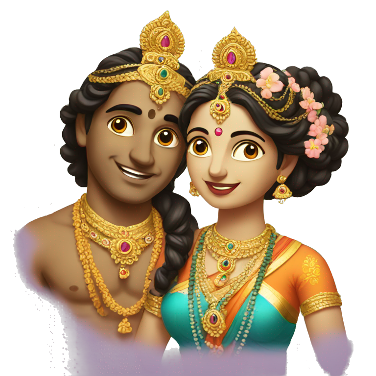 Radha Krishna  emoji