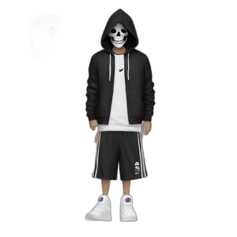 Adidas skeleton hoodie best sale