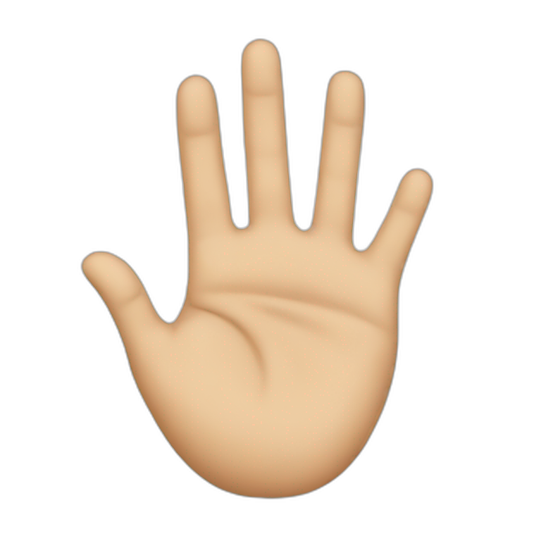 left hand emoji