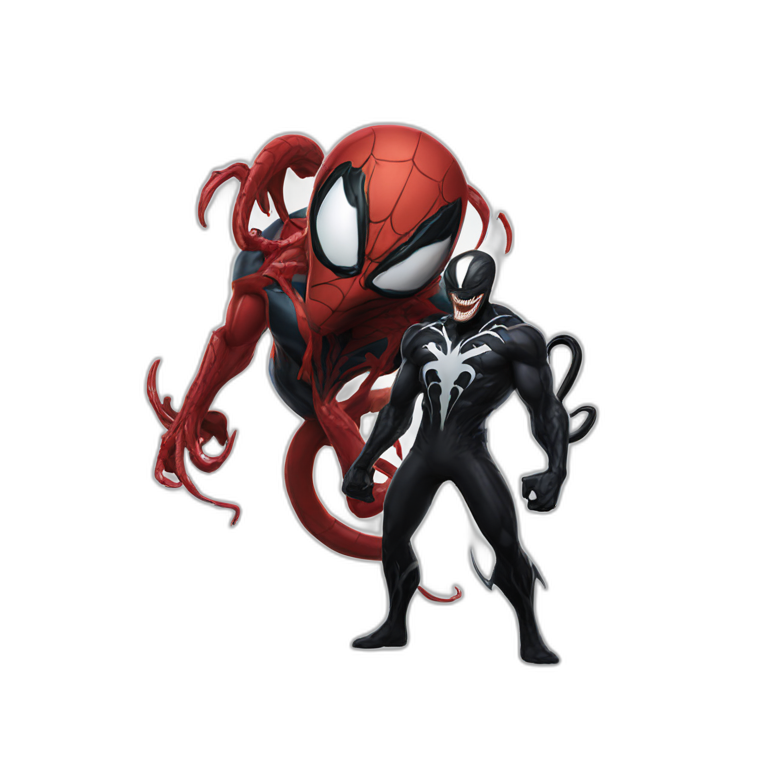 Venom and carnage from marvel emoji