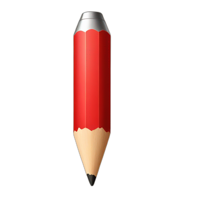 my pencil is red emoji