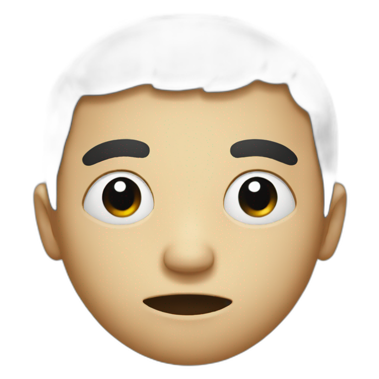 emoji with a black eye emoji