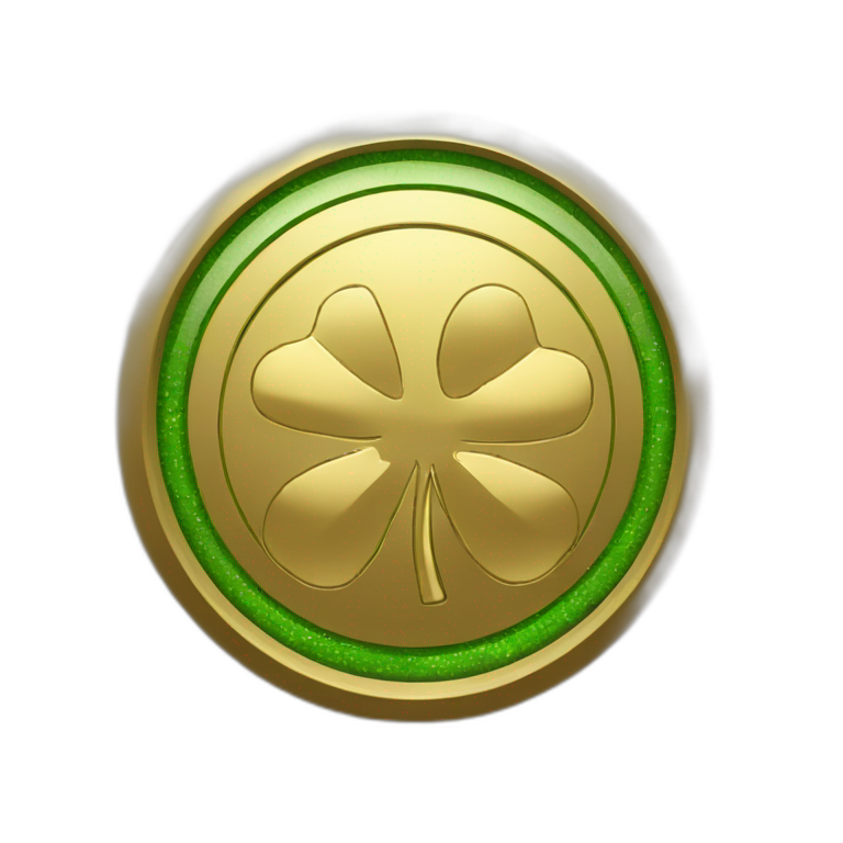 round-gold-outline-sign-no-entry-for-clover-clovers emoji