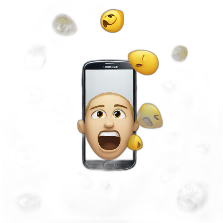 I phone killing Samsung emoji