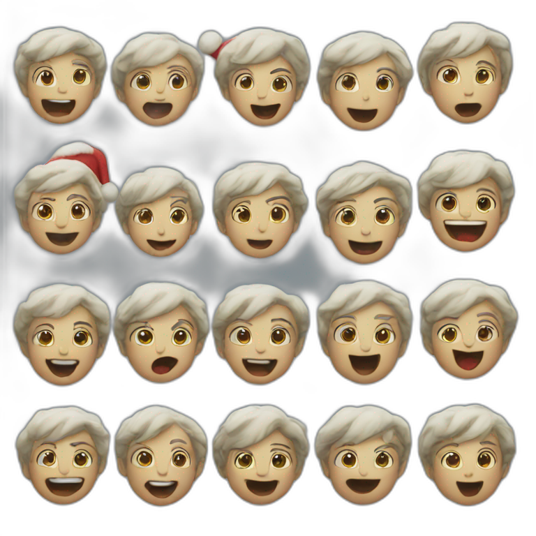 holiday choir of songs emoji