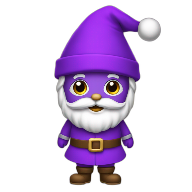 Santa Claus Purple emoji