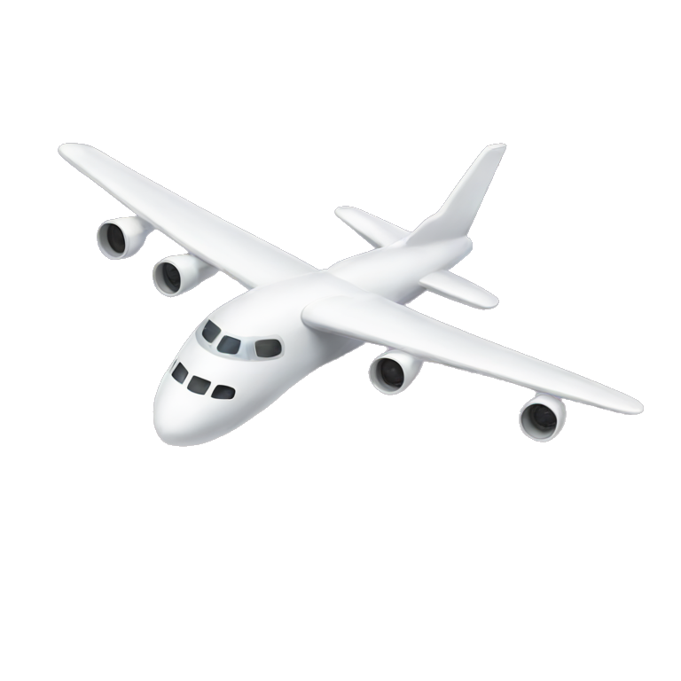 Plane that looks like ghost emoji