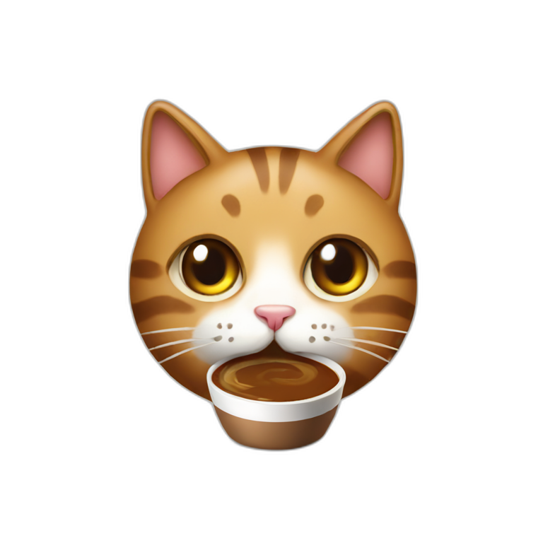 coffee-cat emoji