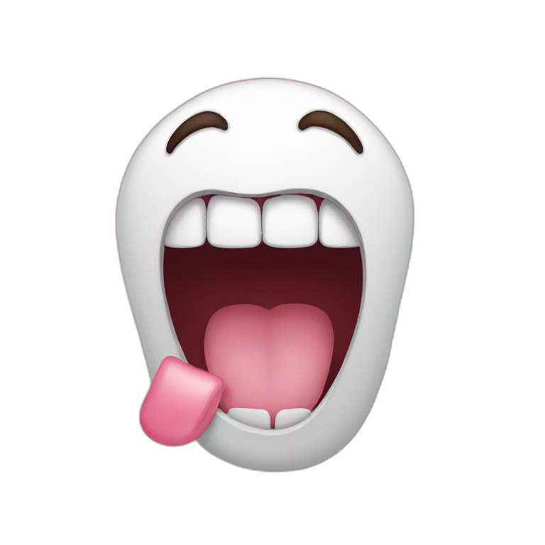 cute open mouth emoji