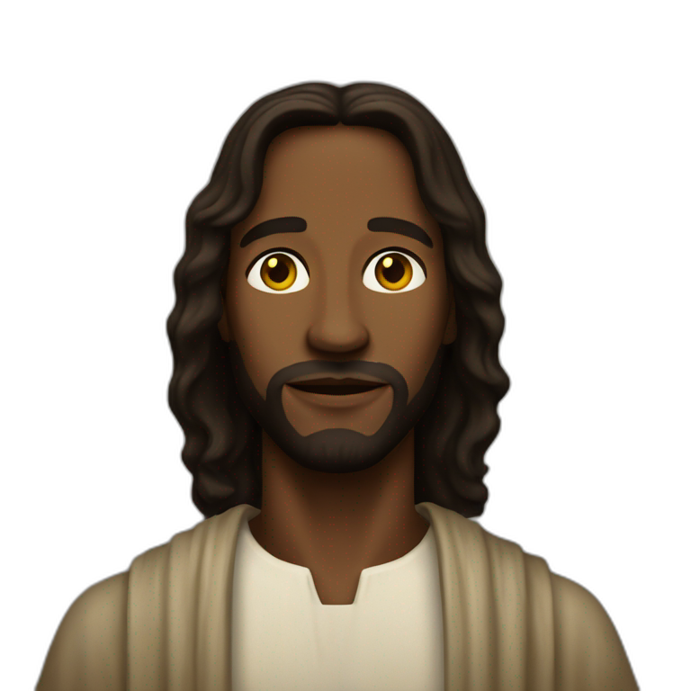 Black Jesus christ emoji