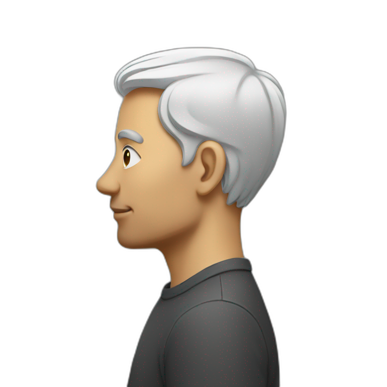 man profile in profile emoji