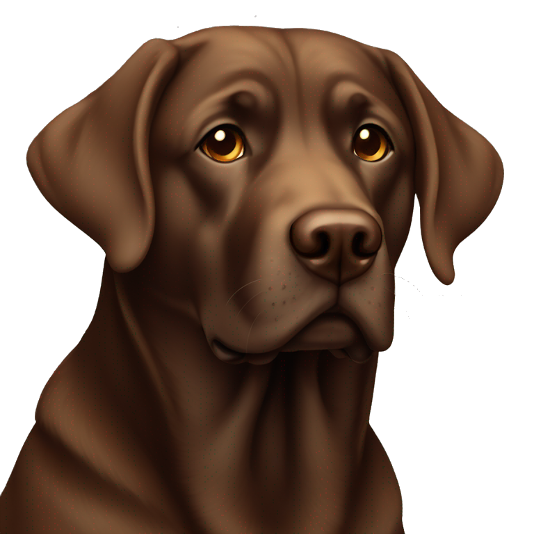 Chunky brown Labrador  emoji