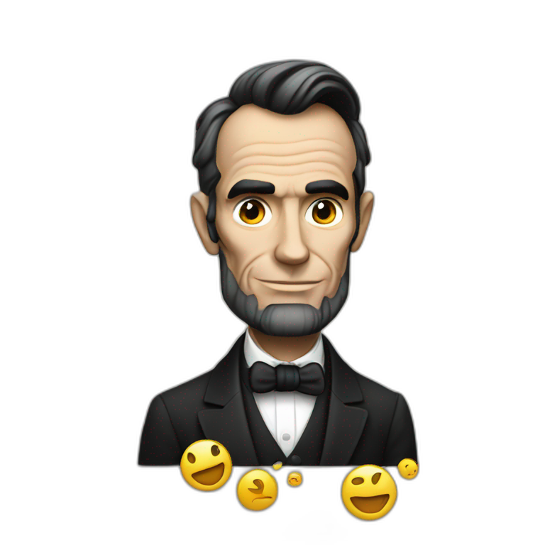 Lincoln is on his phone emoji