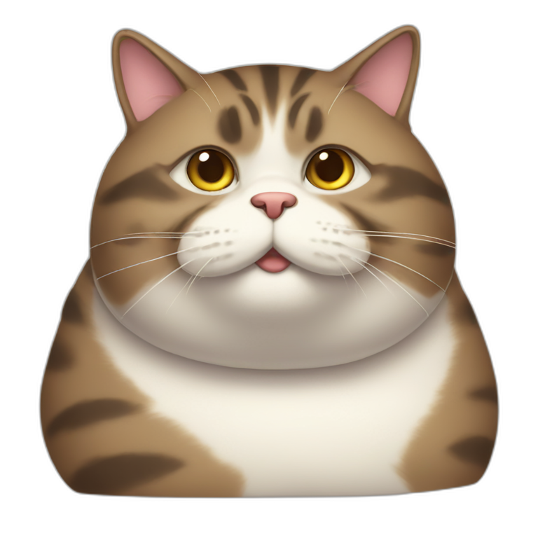 sweet fat cat emoji