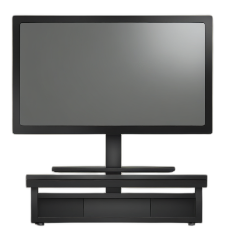 a flat tv screen with a stand emoji