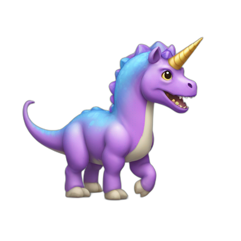 Dinosaur unicorn emoji