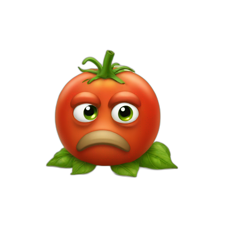 Sad pepe tomato emoji