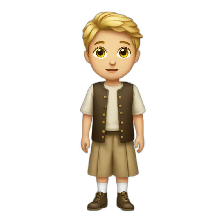 Boy wearing a frock emoji