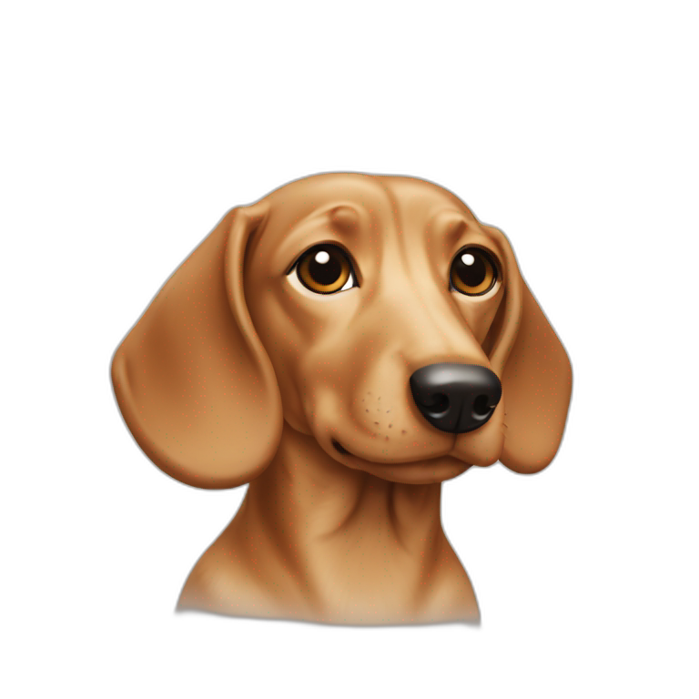 dachshund-facep-cream emoji