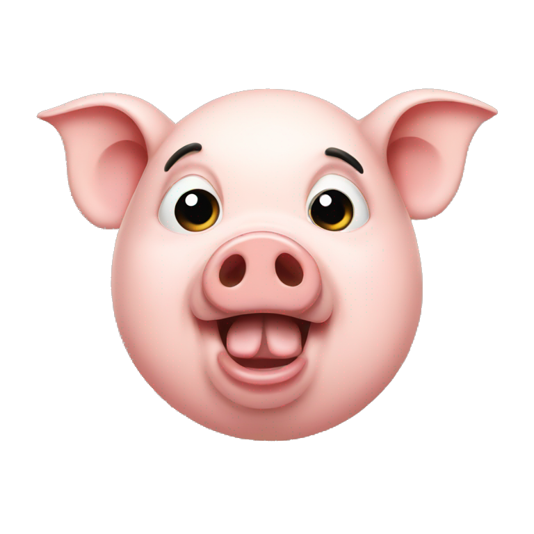 pig talking  emoji