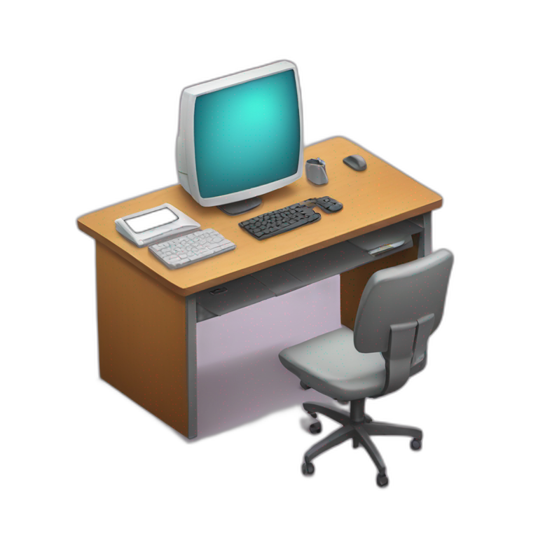 computer desk emoji
