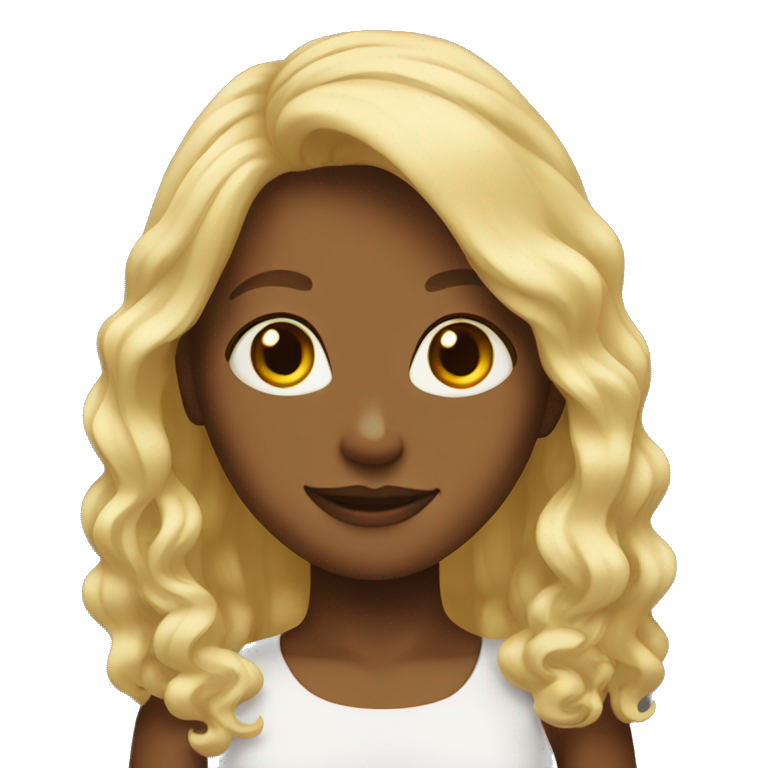 blond hair girl emoji